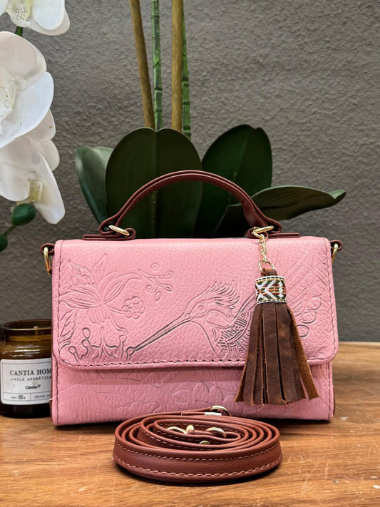CROSSBODY DELIA 1 CHICA COLIBRI ROSA