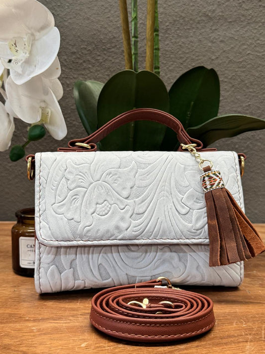 CROSSBODY DELIA 1 CHICA GRIS CLARO PRIMAVERA