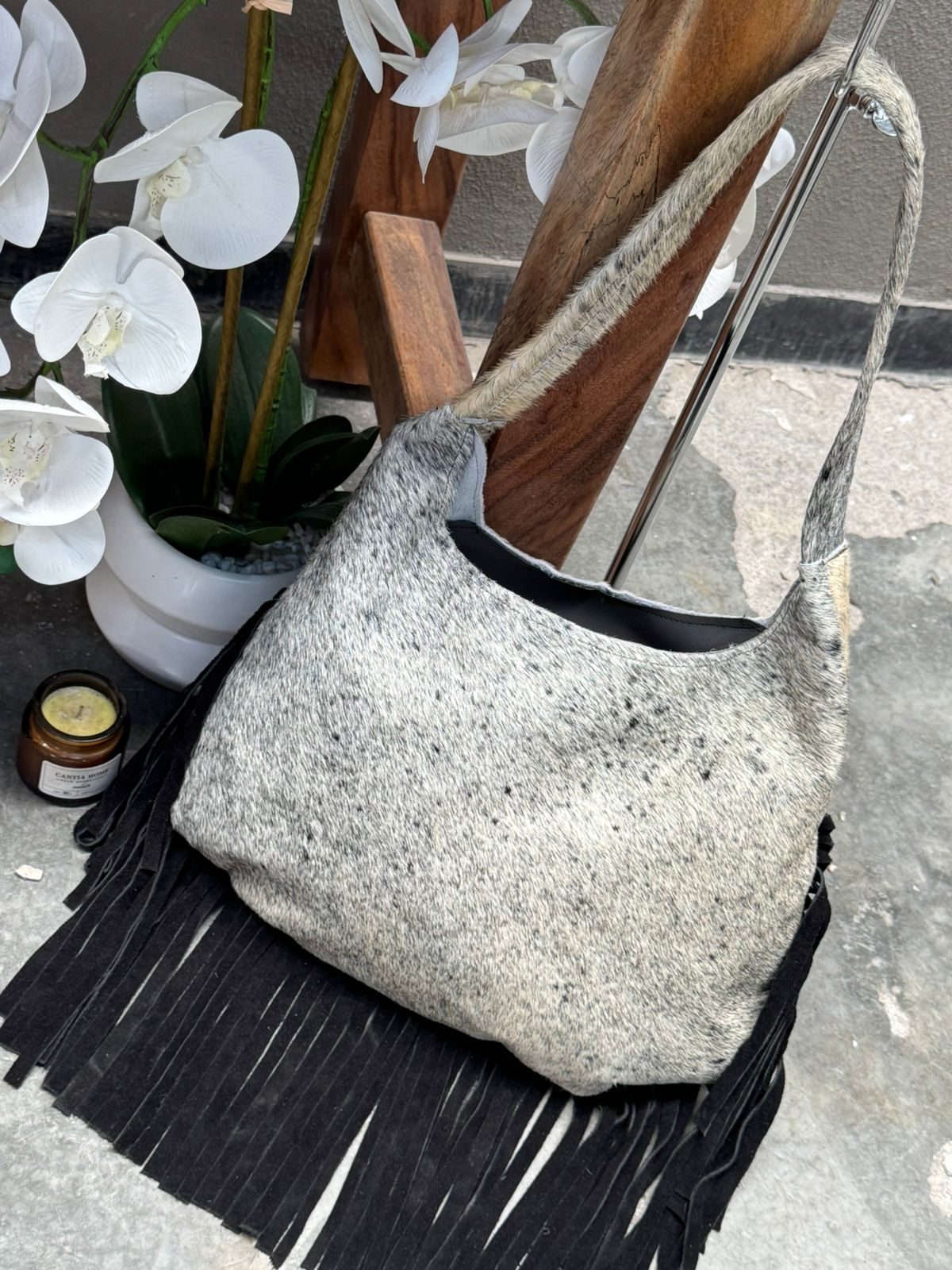 BOLSA ALYSSA BARBAS NEGRO
