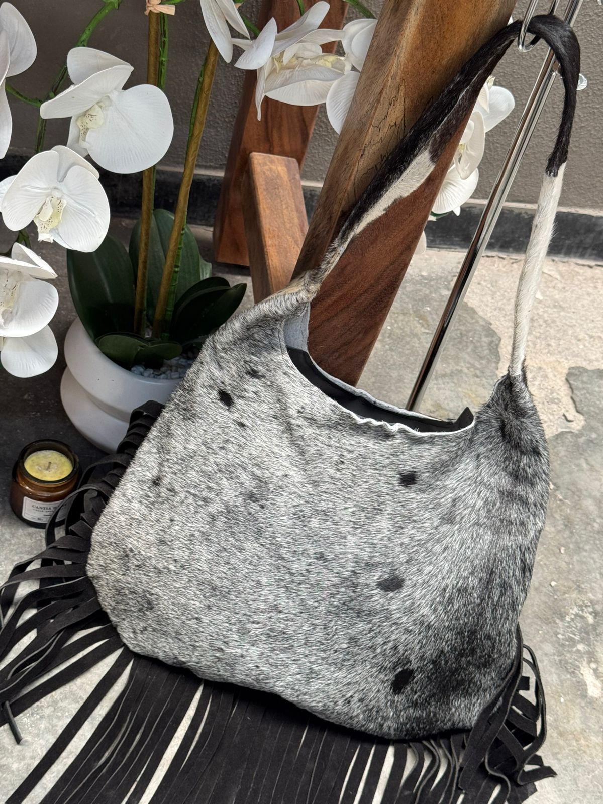 BOLSA ALYSSA BARBAS NEGRO