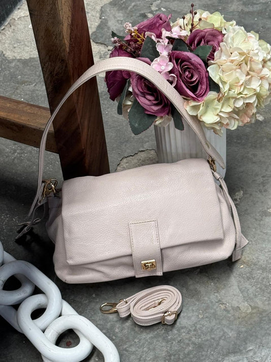 BOLSO 100% PIEL LETONIA LATTE