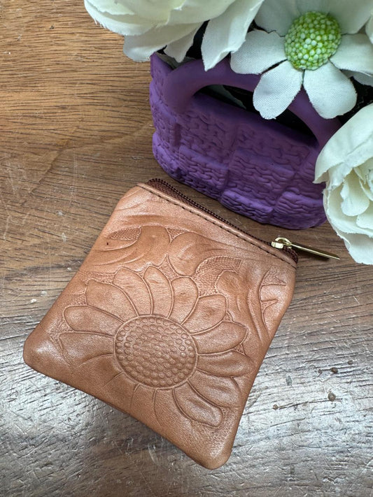 MONEDERO CLASICO CINCELADO CHAMPAGNE