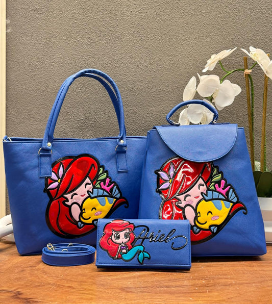 COMBO PERSONAJES ARIEL AZUL