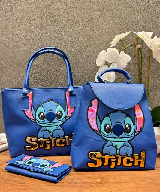 COMBO PERSONAJES STITCH AZUL