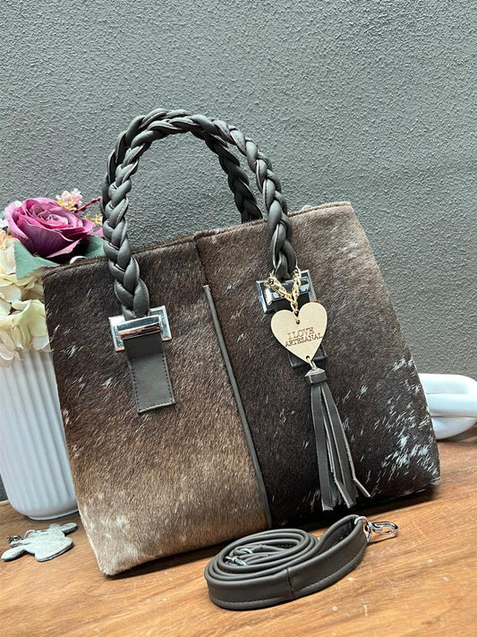 BOLSA ELIZABETH PELO VARIABLE ASAS CAFE