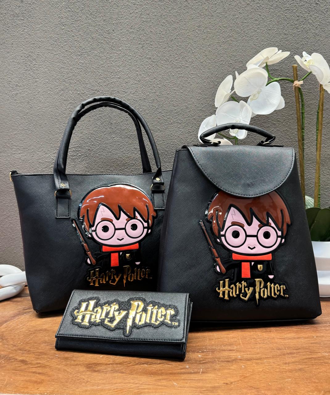 COMBO PERSONAJES HARRY POTTER NEGRO LISO
