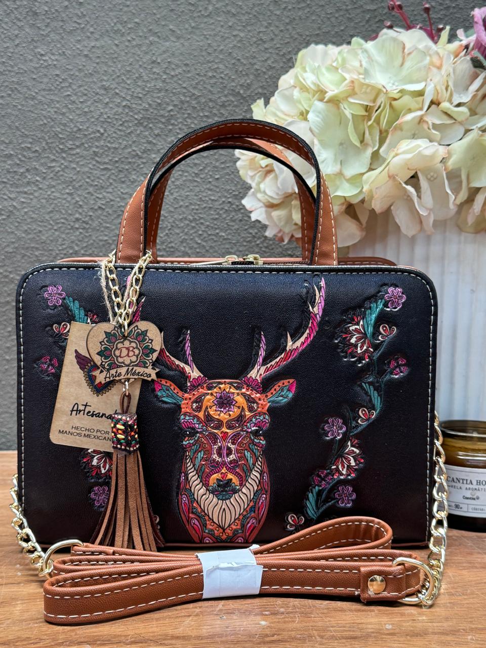 DB CROSSBODY VENADO NEGRO