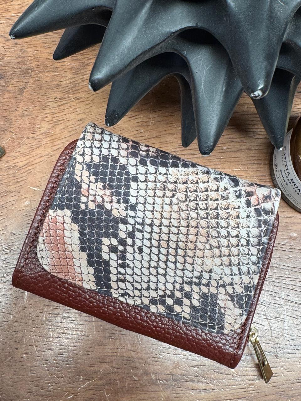 CARTERA PIEL KENYA EXOTICO COCOA