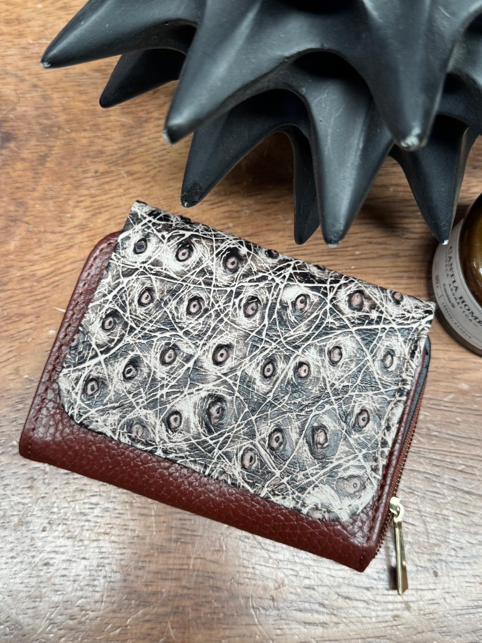 CARTERA PIEL KENYA EXOTICO COCOA