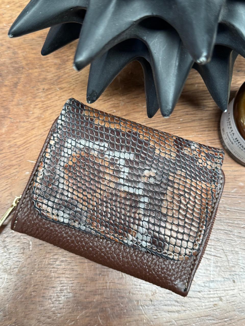 CARTERA PIEL KENYA EXOTICO CAFE