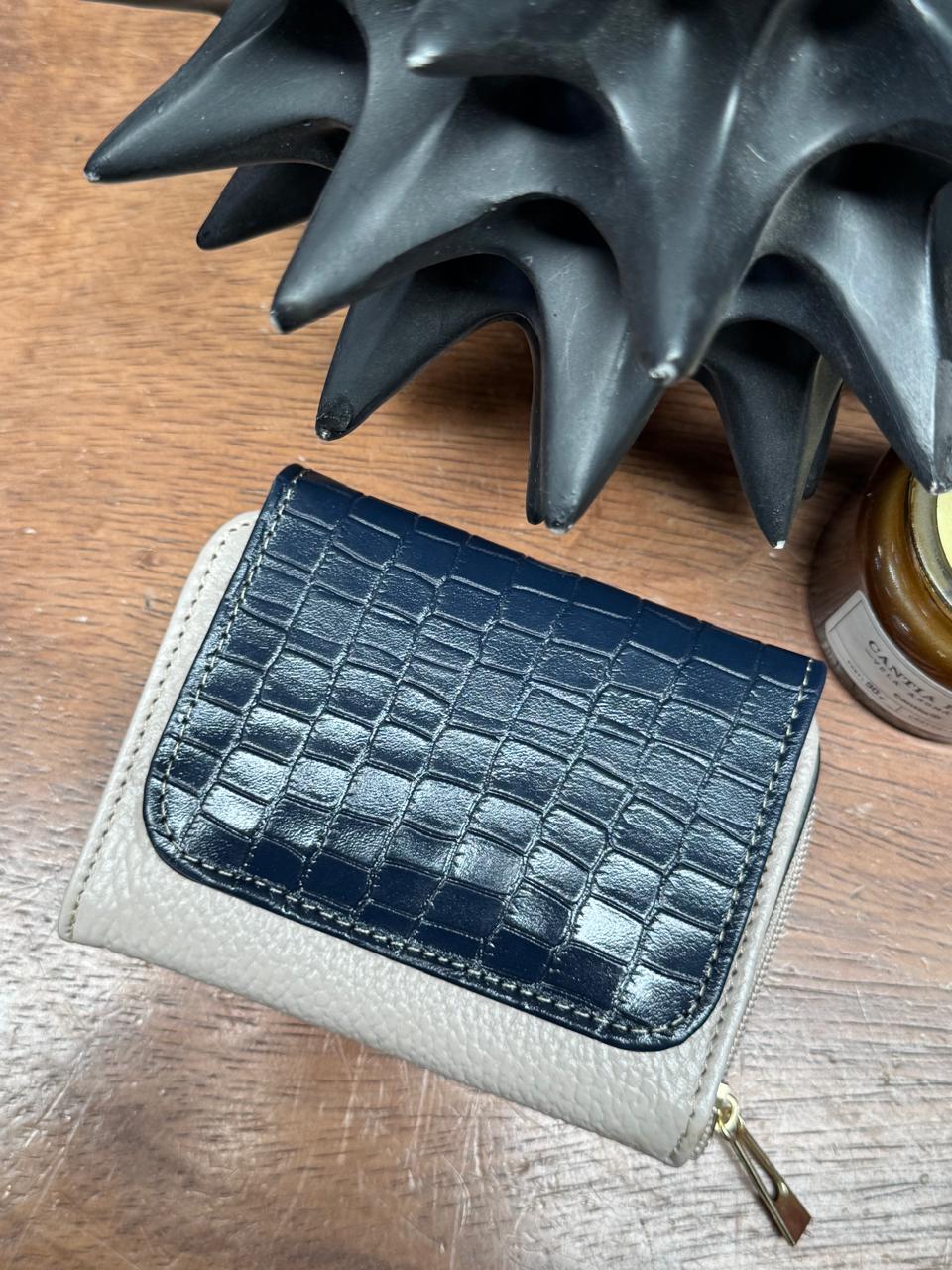 CARTERA PIEL KENYA EXOTICO HUESO