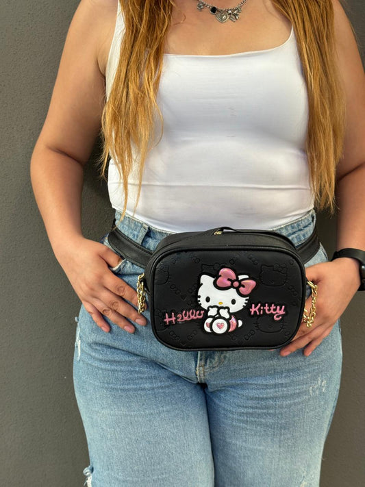 BOLSO/CANGUERERA PERSONAJE HELLO KITTY GRABADO