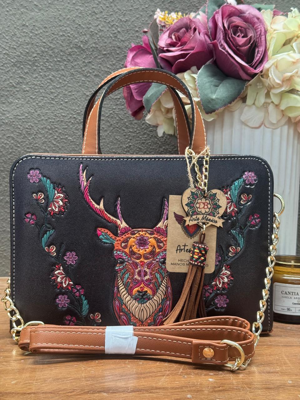DB CROSSBODY VENADO NEGRO