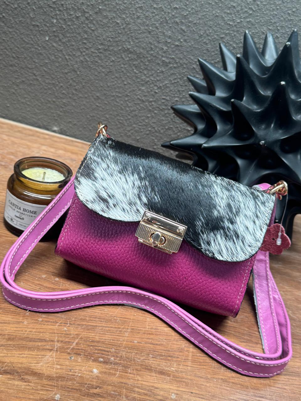 MINI BOLSO PELO VARIABLE PIEL FIUSHA