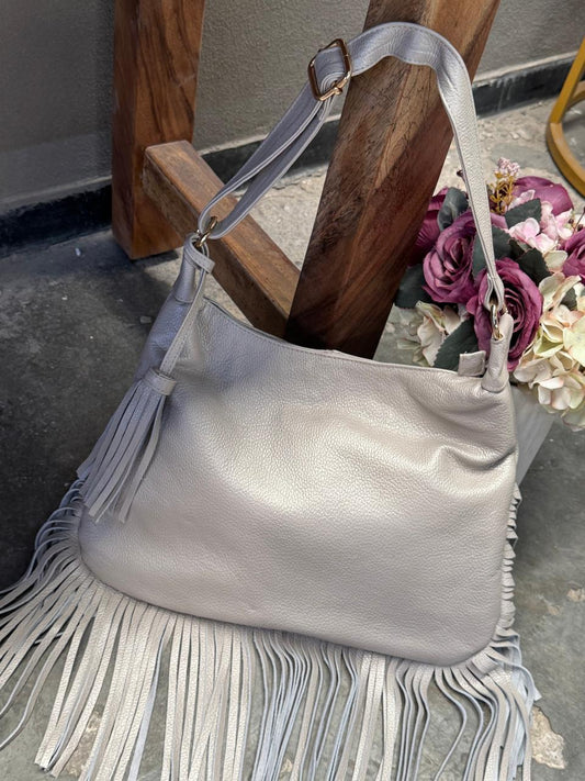 BOLSO 100% PIEL BULGARIA ORO LIGHT