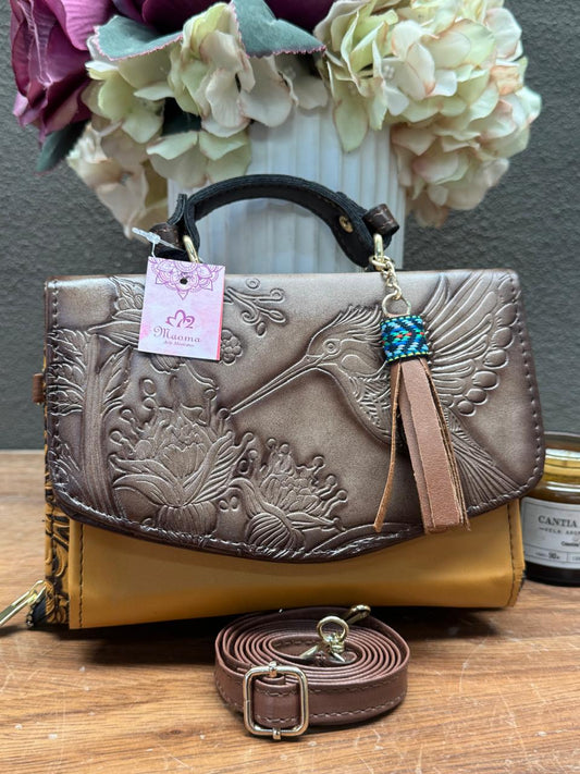 MAOMA DELIA DOBLE COLIBRI MOSTAZA
