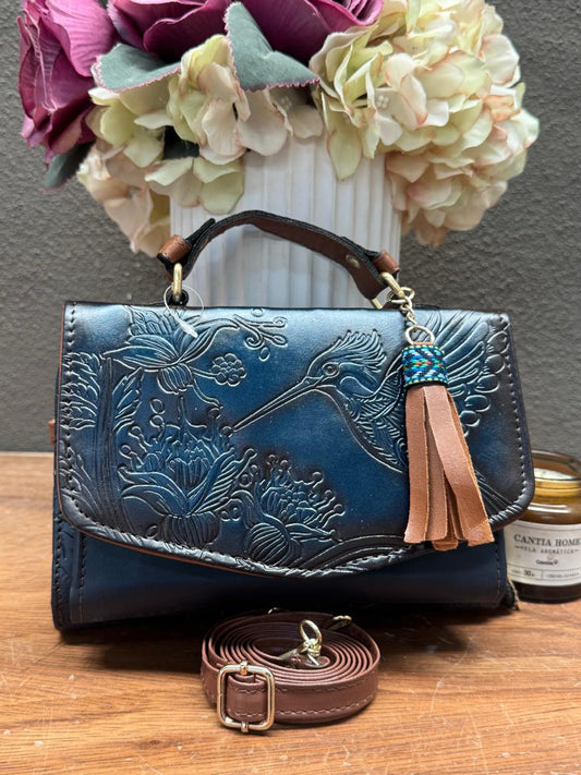 MAOMA DELIA DOBLE COLIBRI MARINO METALICO