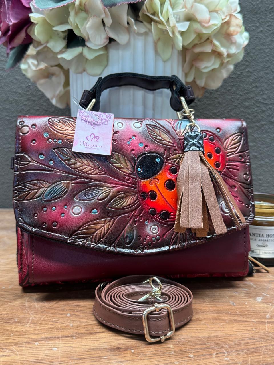 MAOMA DELIA DOBLE CATARINAS ROJO