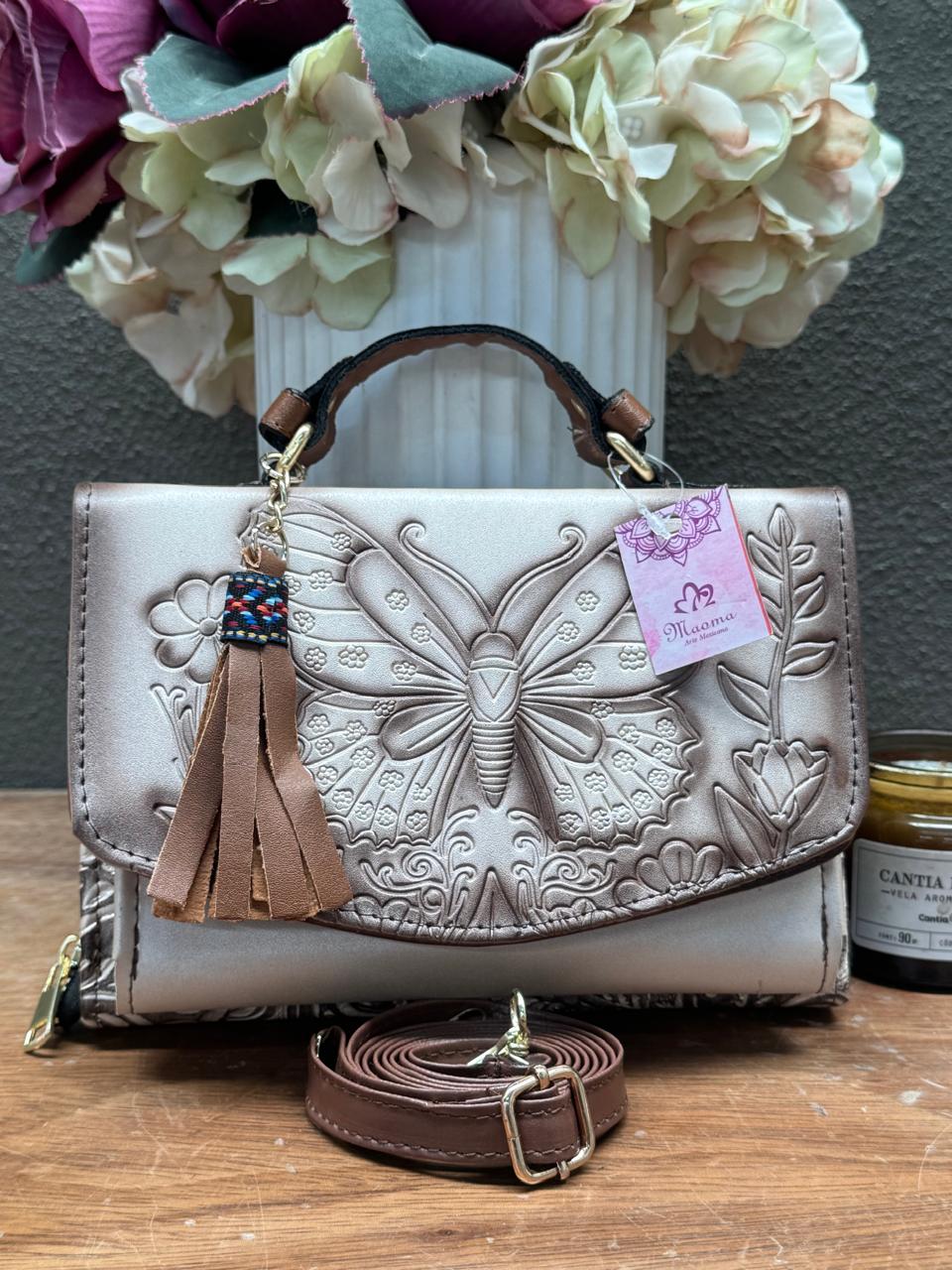 MAOMA DELIA DOBLE MARIPOSA PERLA