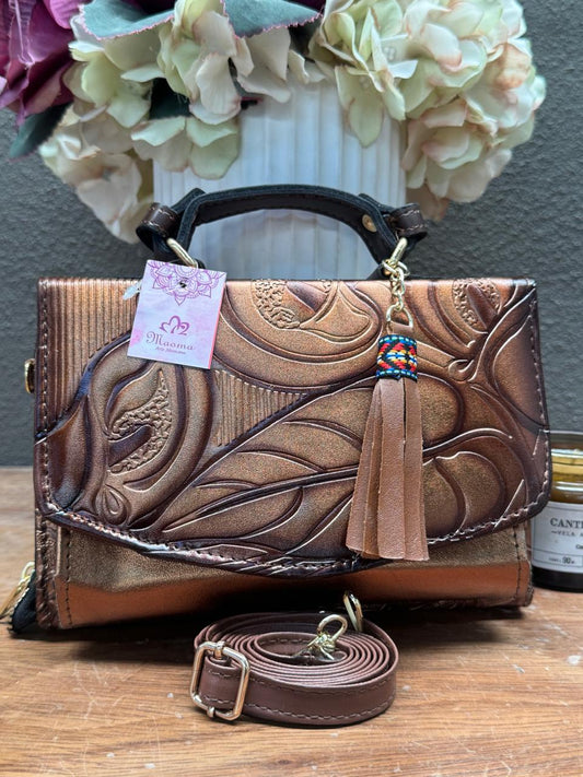 MAOMA DELIA DOBLE HOJAS COBRE