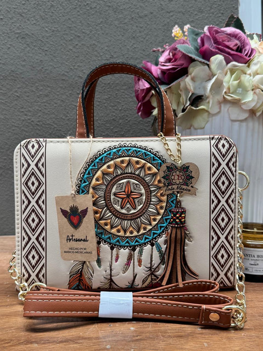 DB CROSSBODY ATRAPASUEÑOS HUESO
