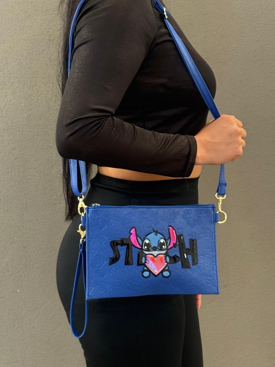 CROSSBODY/MUÑEQUERA DISNEY STITCH CORAZON