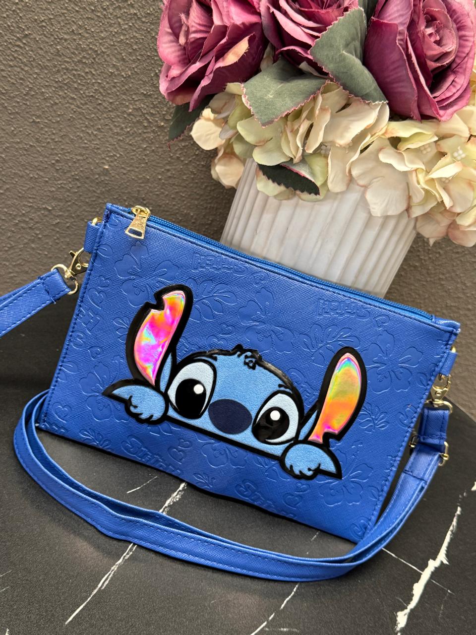 CROSSBODY/MUÑEQUERA DISNEY STITCH AZUL