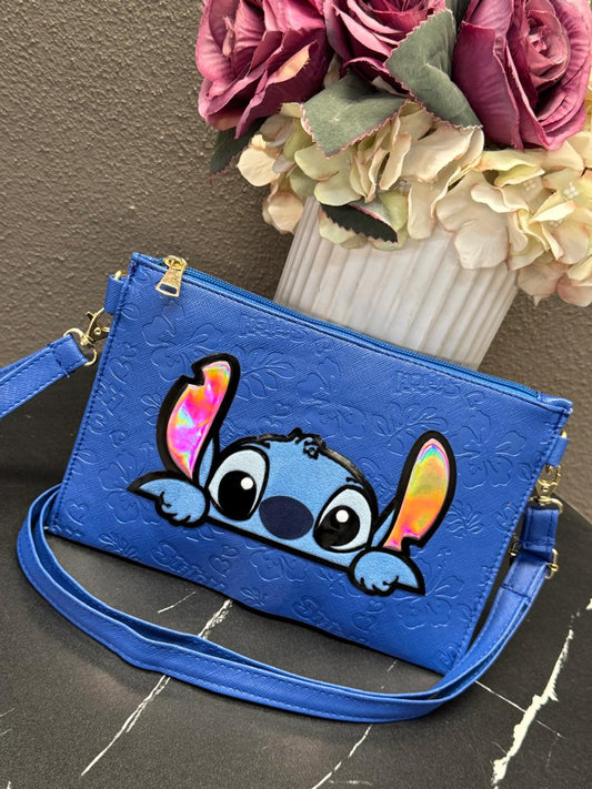 CROSSBODY/MUÑEQUERA DISNEY STITCH AZUL
