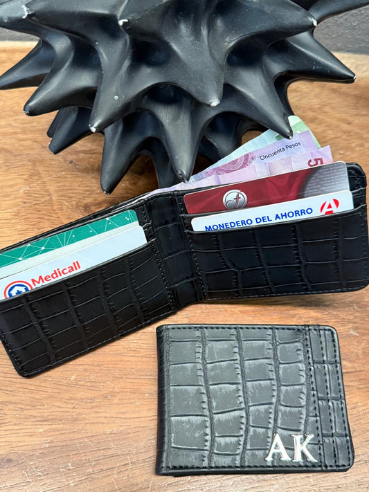 CARTERA ESPAÑA NEGRO GAVIAL