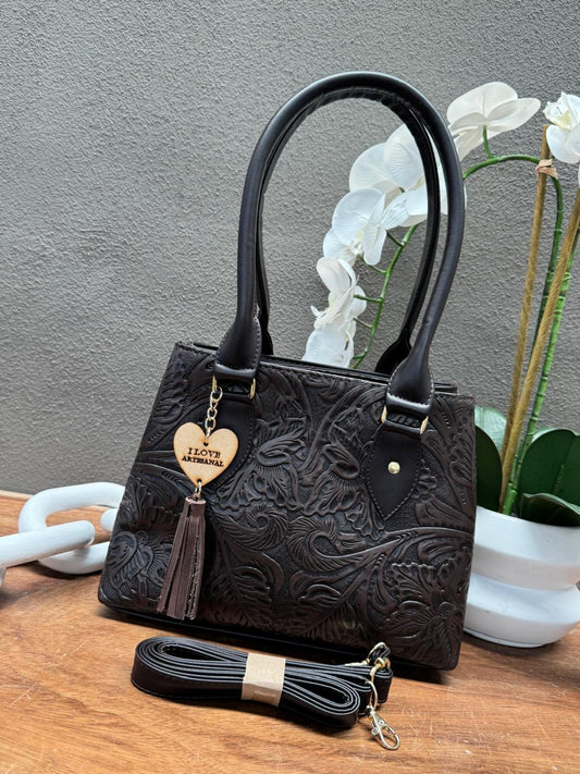 BOLSO PERLA COLOR CHOCOLATE
