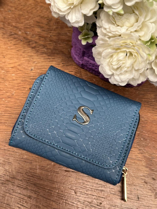 CARTERA PARA PERSONALIZAR VIBORA AZUL MEZCLILLA