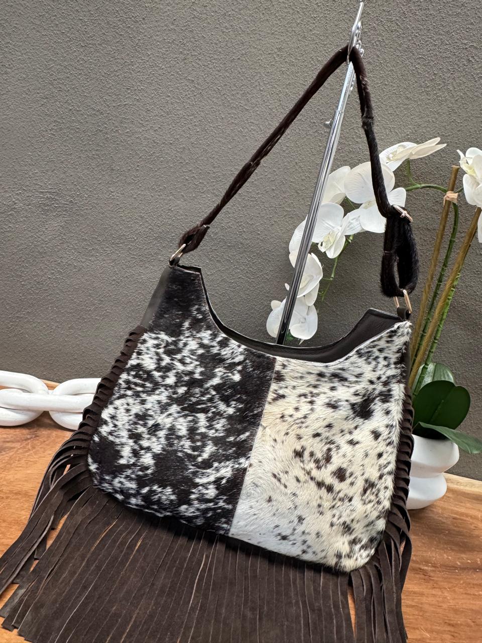 BOLSA HABANA PELO Y BARBAS CHOCOLATE
