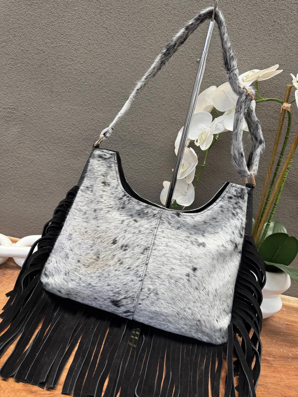 BOLSA HABANA PELO Y BARBAS NEGRO