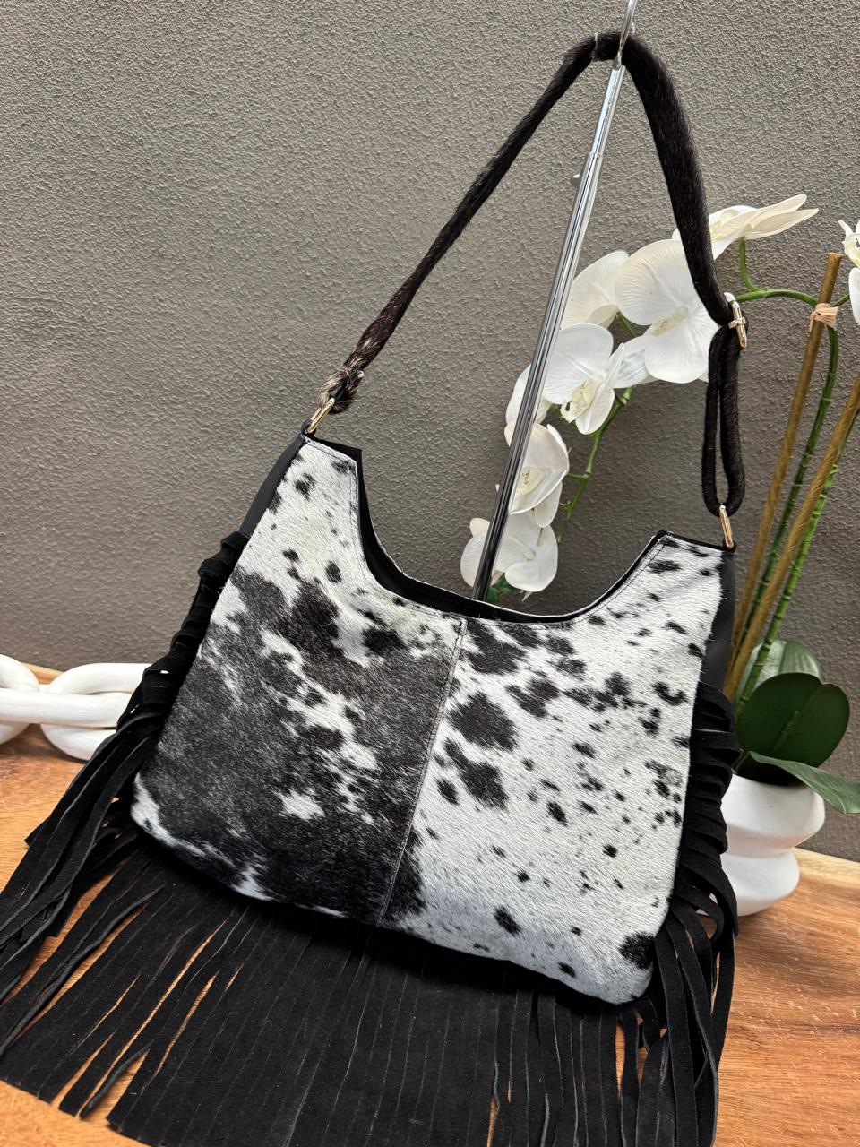 BOLSA HABANA PELO Y BARBAS NEGRO