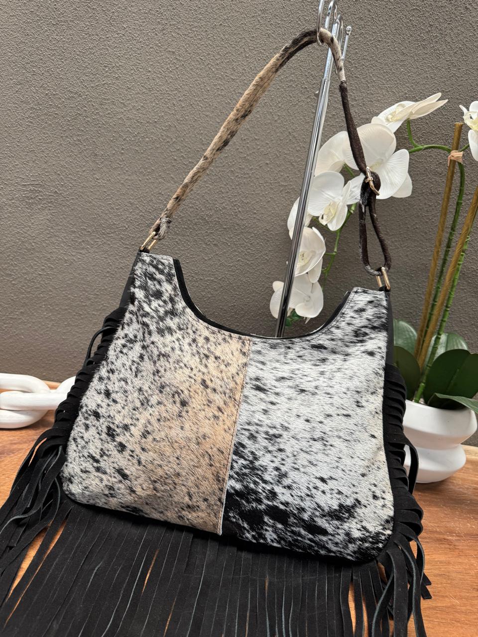 BOLSA HABANA PELO Y BARBAS NEGRO