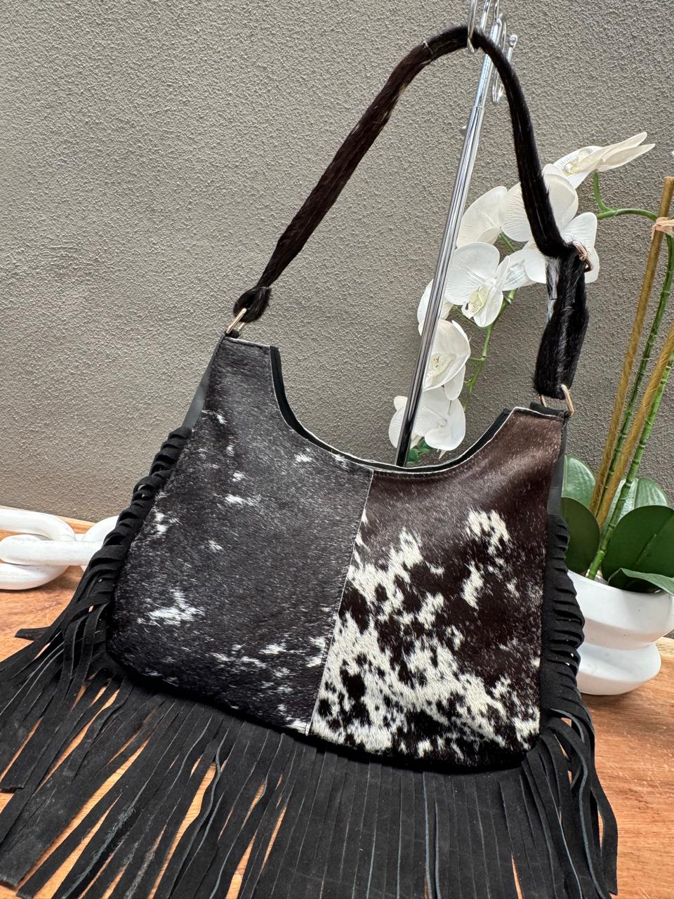 BOLSA HABANA PELO Y BARBAS NEGRO
