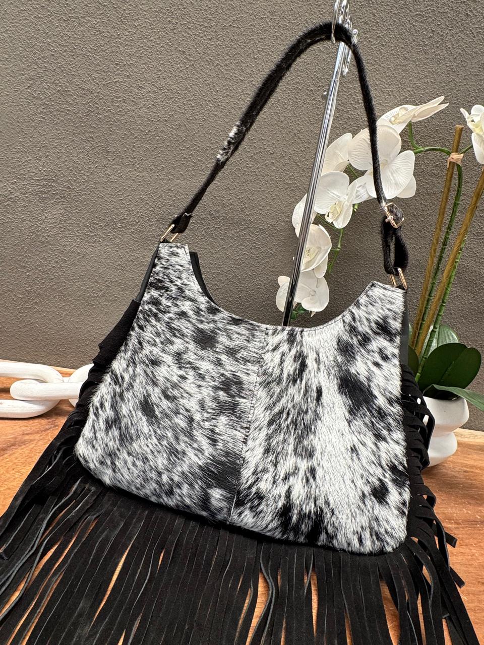 BOLSA HABANA PELO Y BARBAS NEGRO