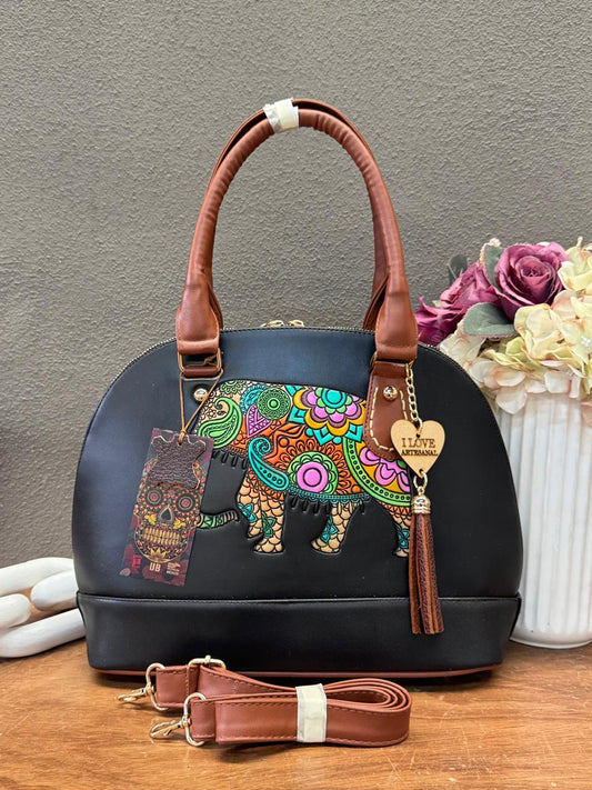 MOD ARTESANAL PACHITA 1 NEGRO ELEFANTE COLORES