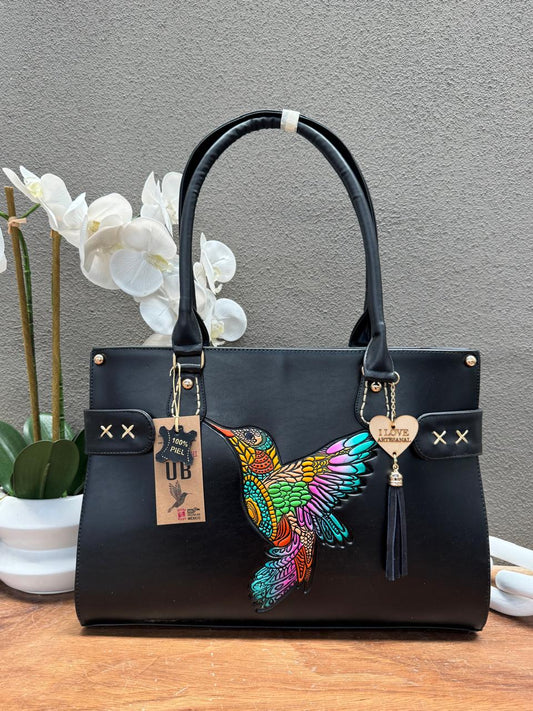 UB MOD ARTESANAL "137" COLIBRI NEGRO/COLORES