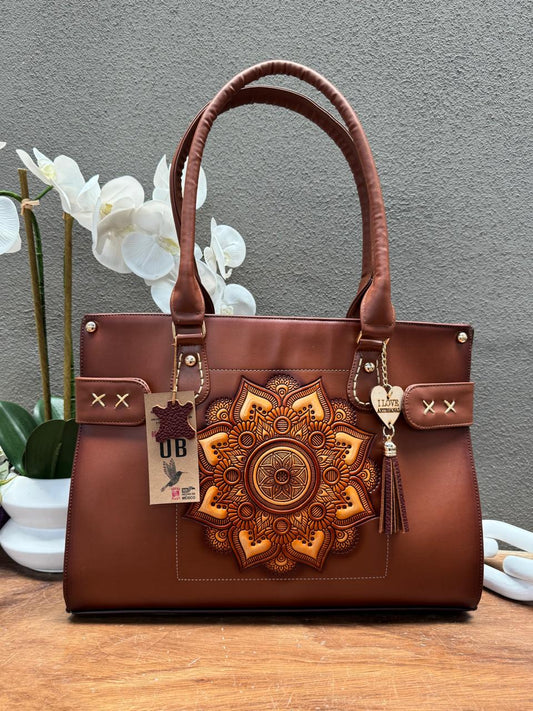UB MOD ARTESANAL "137" MANDALA CAMEL PIEL