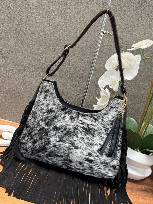 BOLSA HABANA PELO Y BARBAS NEGRO