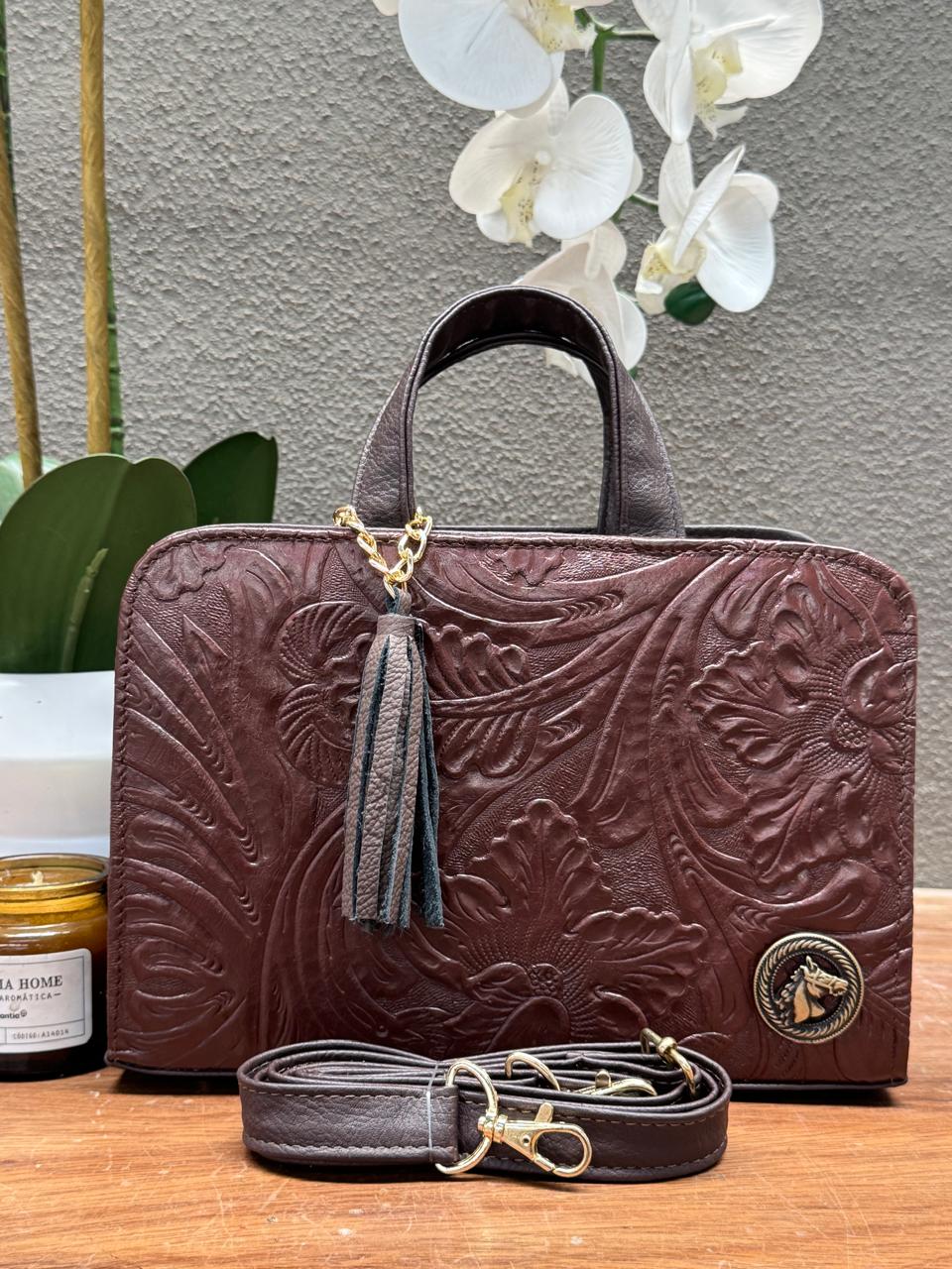 CROSSBODY ARTESANAL TANIA GRABADO FLORES COMINO