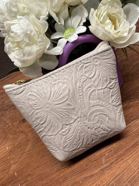 MONEDERO AUREA TEXTURA GRANULADA BEIGE