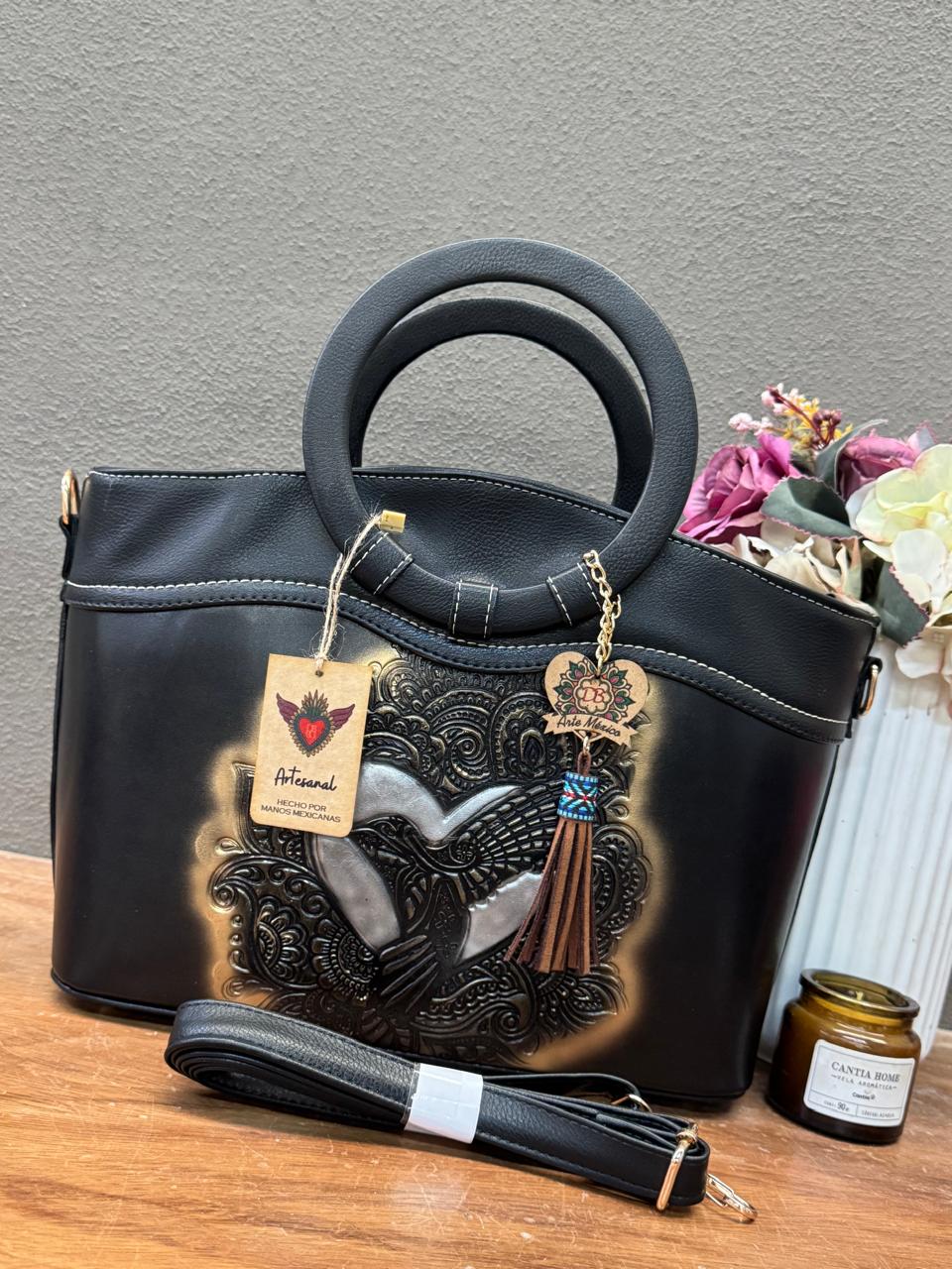 DB GDE BOLSA ARO COLIBRI NEGRO/ORO