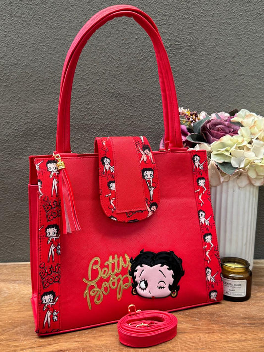 BOLSA BROCHE PERSONAJE BETTY BOOP ROJO