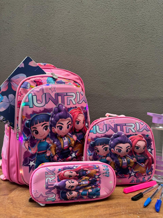 COMBO ESCOLAR BABY HUNTRIX ROSA