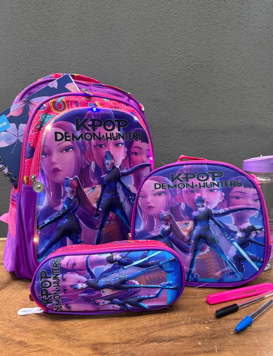 COMBO ESCOLAR K POP DEMON HUNTERS FIUSHA
