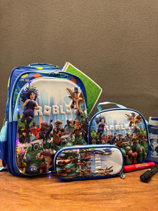 COMBO ESCOLAR ROBLOX AZUL
