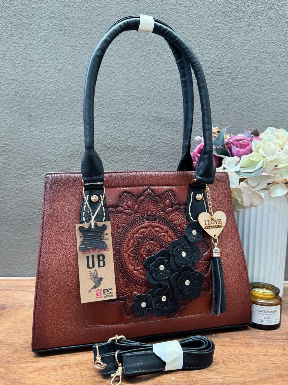 UB MOD ARTESANAL CATALINA MANDALA NEGRO/MARRON