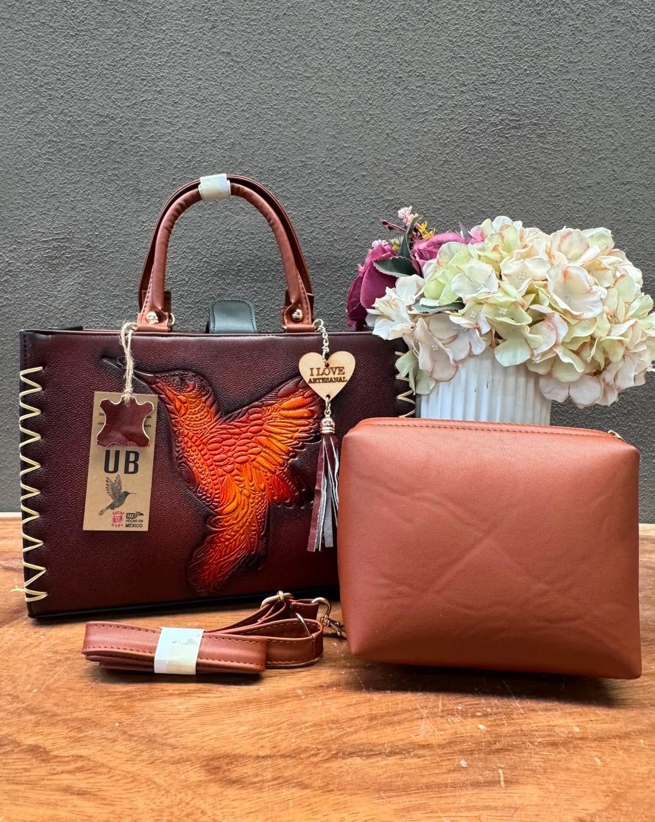 UB DUO ARTESANAL COMBO MED MARRON COLIBRI AMARILLO